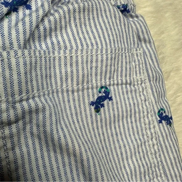 The Children’s Place Shorts Pinstripe With Lizards Blue & White Size 5T - Picture 16 of 16